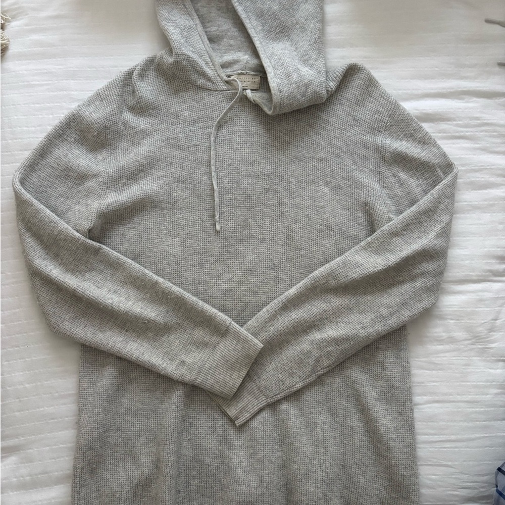Nordstrom Light Gray Hooded Sweater